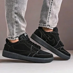نایک ایر جردن 1 بدون ساق تراویس اسکات مشکی (Nike Air Jordan 1 Low Travis Scott )