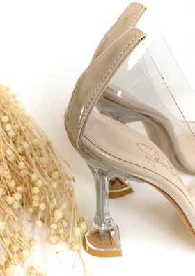 کفش پاشنه‌بلند طلقی SUN