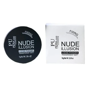 پودر فیکساتور آرایش بی‌رنگ پرا یوواس مدل Colorless Nude Illusion حجم 18 میلی‌لیتر