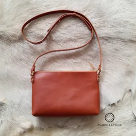 کیف رودوشی چرم مدل افرا