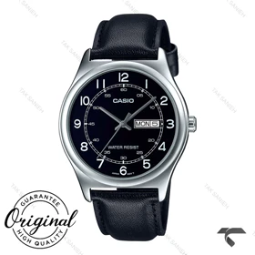 ساعت کاسیو چرمی کلاسیک MTP-V006L-1B2U مردانه دو تقویمه Casio-10414-G