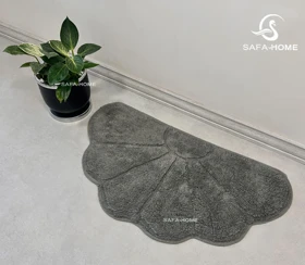 پادری پنبه‌ای طرح گل نیم دایره (طوسی)