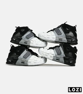 کفش کتانی مردانه و زنانه مشکی طوسی سفید NIKE Air More Uptempo '96