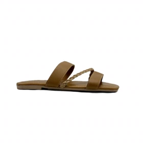کفش صندل زنانه مدل sandal - 0020_Cognac