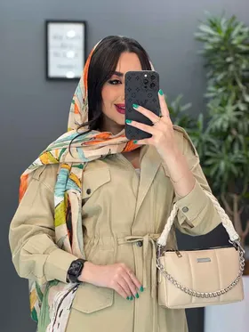 مانتو لینن جلوزیپ کمرگت