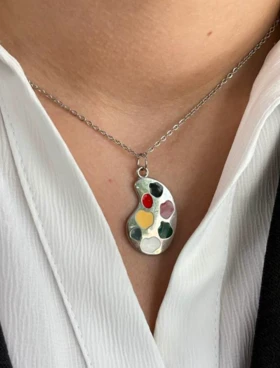 پلاک زنجیر پالت رنگ🎨