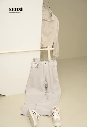 شلوار جین راسته half bag پشت کش