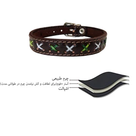 دستبند چرم وارک مدل اولگا کد rb86