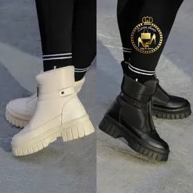نیم بوت کاپشنی زنانه لژدار miu miu