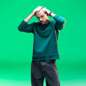 سویشرت سبز یشمی زیگ zig مدل Society کد 449