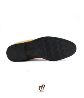 بوت چرم مردانه بدون بند مدل mrch30028 بغل کش دار