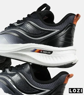 کفش کتانی مشکی خاکستری Saucony Ride Review v.2