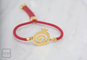 دستبند استیل بافت انار