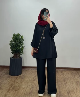 ست مانتو و شلوار ویوات 5