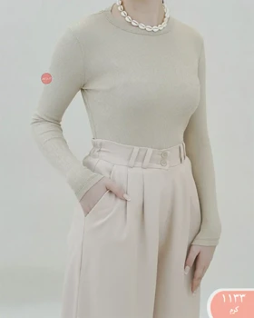 بلوز یقه گردساده 1133