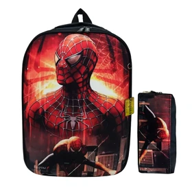 کیف مدرسه پسرانه مدل مردعنکبوتی spiderman با جامدادی (برند respina)