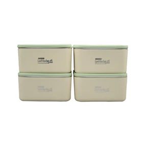 ظرف غذا لانچ باکس چهار قلو مدل Bag Food ظرفیت 3.6 لیتر به همراه کیف