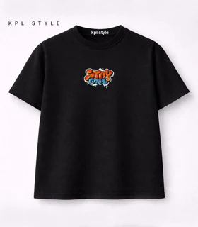 تیشرت باکسی یونیسکس طرح STAY COOL کد 1473