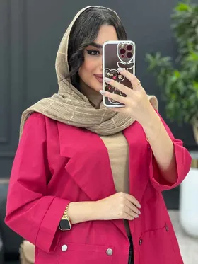 مانتو جلوباز جیب پرچی