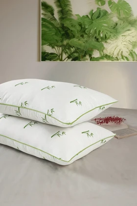 بالش Pierre Cardin مدل Soft Bambu پنبه‌ای - سفید