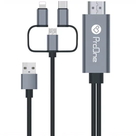 کابل HDMI پرووان ProOne مدل PCH70 چند سر مناسب اندروید و آیفون
