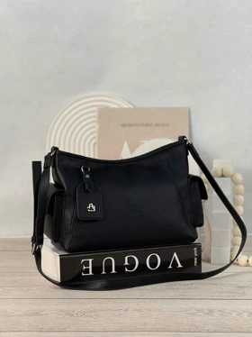 کیف دوشی زنانه مدل آلفا ALPHA کد 7060 (مشکی)