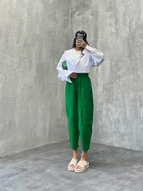 شلوار لینن 2 جیب