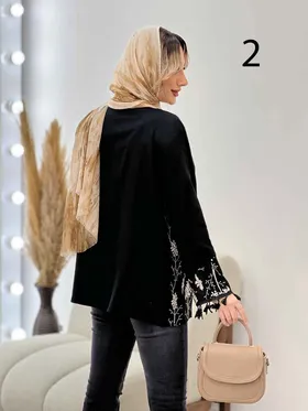 مانتو گلدوزی منگوله‌دار