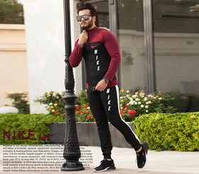 ست سویشرت وشلوار مردانه Nike مدل Midas (زرشکی)