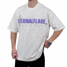 تیشرت آستین کوتاه مردانه سفید دونخ مدل ETERNALFLARE