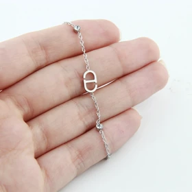 دستبند زنجیری حرف D