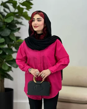 شومیز رنگی داکرون مدل تک جیب قد 70 و 75
