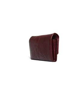 کیف پول چرم زنانه طرح کروکودیل باجعبه mrch 30014