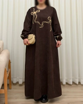 کفتان زنانه گلدوزی پاپیون