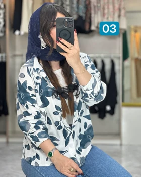 شومیز جلودکمه پلیسه