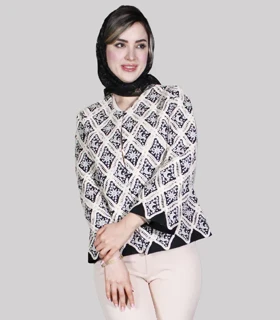 کت قلاب‌بافی زنانه کد 1424