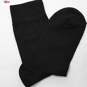 جوراب ساق بلند مردانه مدل پنبه‌ای مشکی ضیاکو کد 5181-337