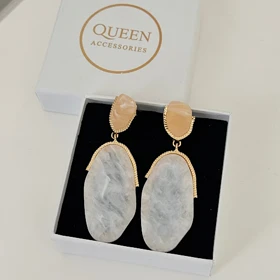 گوشواره زنانه رزینی بزرگ کد 755