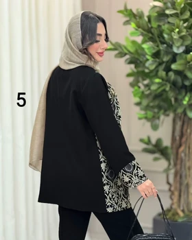 مانتو طرح دار سیمین