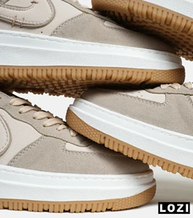 کفش مردانه و زنانه کرم قهوه ای NIKE AIR FORCE