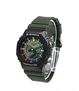 ساعت جی شاک زنانه GM-S2100 سبز مشکی