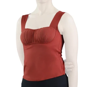 تاپ کاپ‌دار ورزشی زنانه مدل 6030 زرشکی