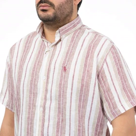 پیراهن آستین کوتاه کنفی مردانه تن کوک مدل 1211105