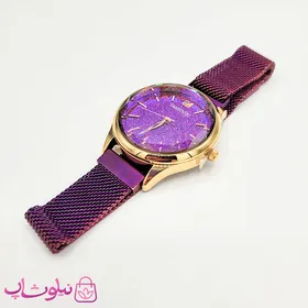 ساعت مچی سواروسکی زنانه موتور ژاپن مدل بنفش