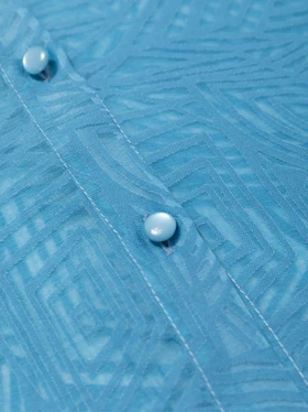 شومیز زنانه ارگانزا آستین پفی کلاسیک دلارا