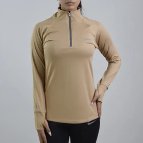 استرج نیم زیپ زنانه نایک مدل SRN-2B1286 کرم