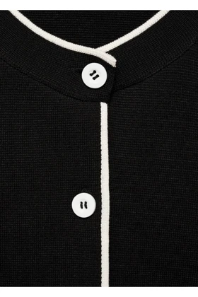 ژاکت کش باف پشمی زنانه اورجینال منگو mango