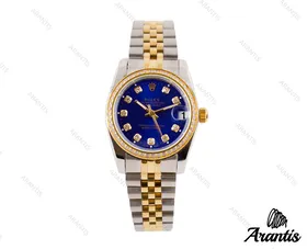 ساعت های کپی رولکس زنانه دیت جاست سایز متوسط نگین‌دار مدل 0153-w