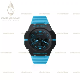 ساعت مچی کاسیو جی-شاک بند آبی Casio G-Shock B001
