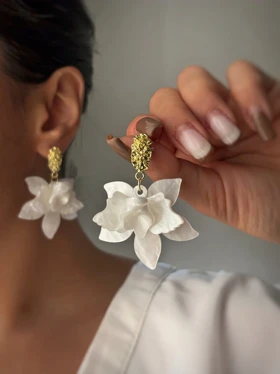 گوشواره گل آویز